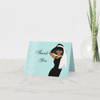 Tarjeta De Agradecimiento Stylsh Lady