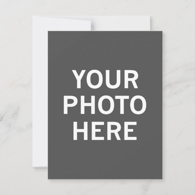Tarjeta De Agradecimiento Su foto aquí (Anverso)