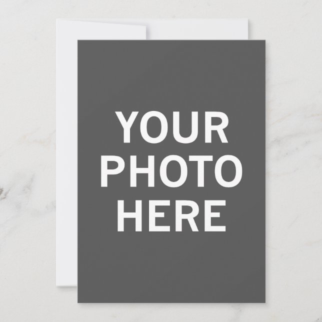 Tarjeta De Agradecimiento Su foto aquí (Anverso)