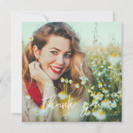 Tarjeta De Agradecimiento Su Gorra de Graduación de Fotografías Gracias Plaz