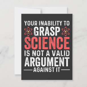 Tarjeta De Agradecimiento Su Incapacidad Para Atender La Ciencia