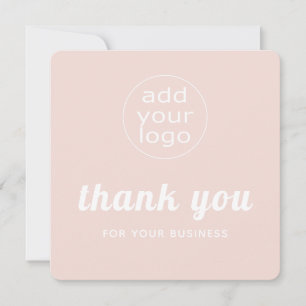 Tarjeta De Agradecimiento Su logo gracias por su negocio 