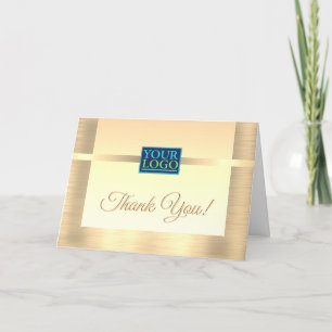 Tarjeta De Agradecimiento Su logotipo, nombre de la empresa, mensaje, diseño