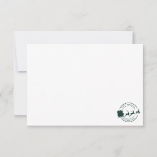 Tarjeta De Agradecimiento Su nombre de negocio Navidades Personalizado de va