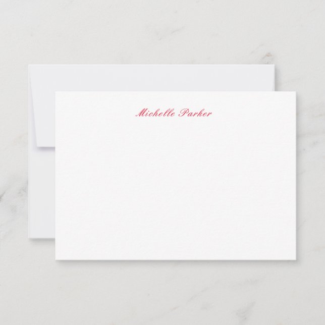 Tarjeta De Agradecimiento Su nombre Minimalista moderno (Anverso)