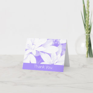Tarjeta De Agradecimiento Suave deja la banda púrpura "Gracias" texto fronta