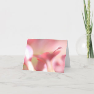 Tarjeta de agradecimiento suave y rosa