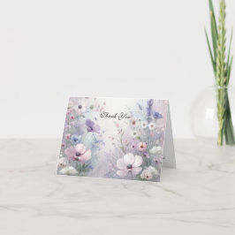 Tarjeta De Agradecimiento Suaves fantasías de Meadow