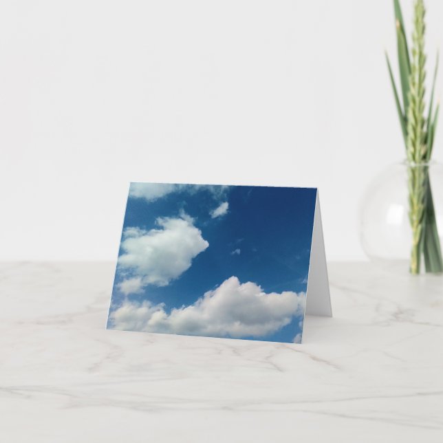Tarjeta De Agradecimiento Suavidad de las nubes (Anverso)