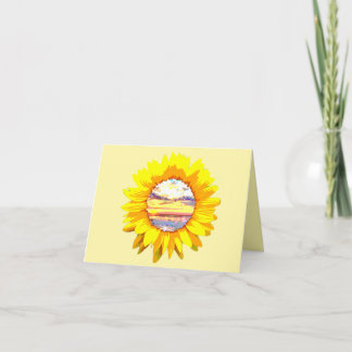 Tarjeta De Agradecimiento Subir como girasol
