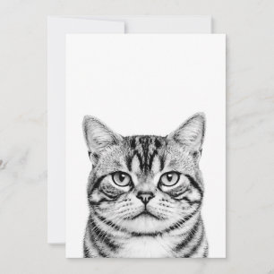 Tarjeta De Agradecimiento Subir foto de retrato de mascota personalizado en