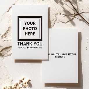 Tarjeta De Agradecimiento Subir imagen foto y agregar texto – Personalizar