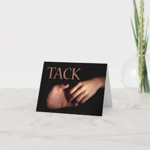 Tarjeta de agradecimiento sueca