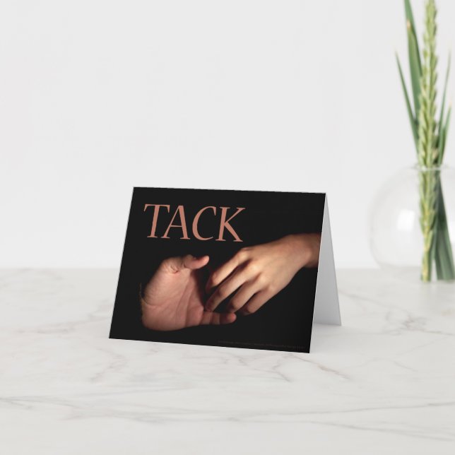 Tarjeta de agradecimiento sueca (Anverso)