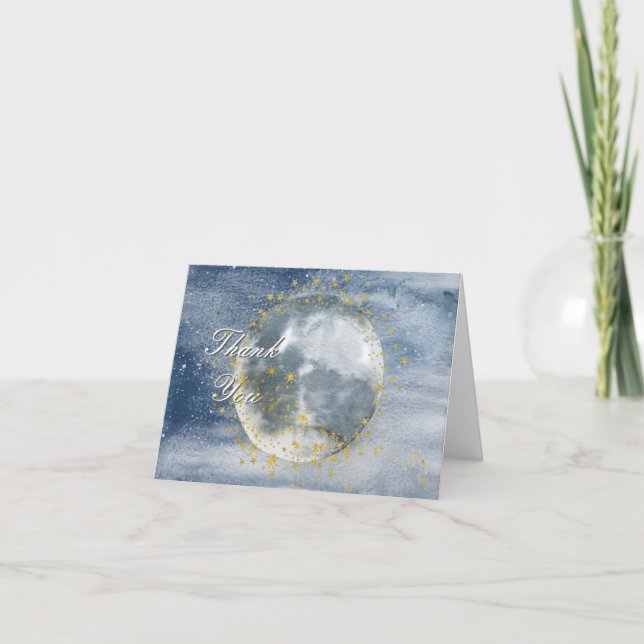Tarjeta De Agradecimiento Sueño celeste de Moonbeam (Anverso)