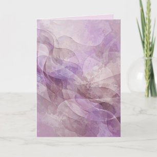 Tarjeta De Agradecimiento Sueño de Lavanda Remolino Lila Malva Lavanda