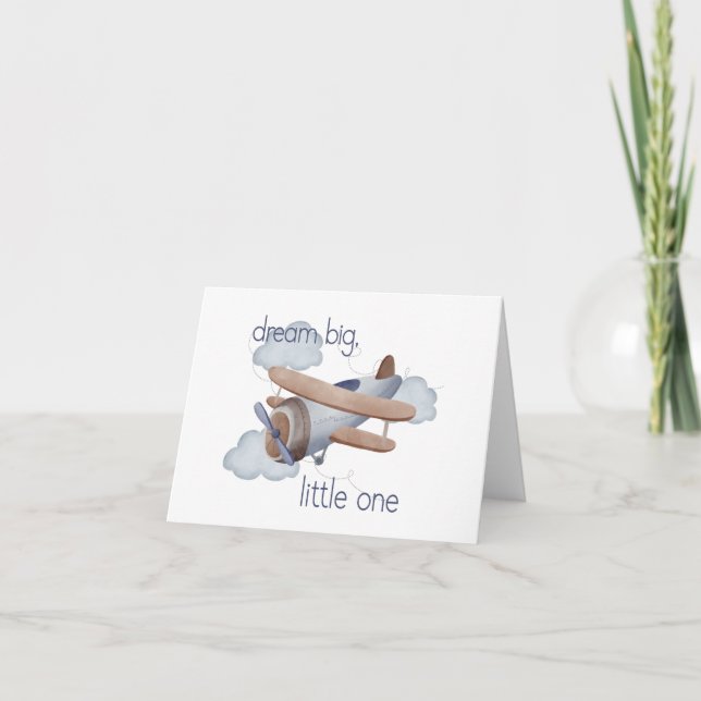 Tarjeta De Agradecimiento Sueño grande, pequeño (Anverso)
