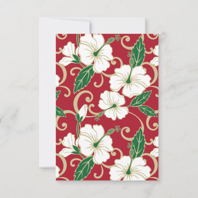 TARJETA DE AGRADECIMIENTO SUEÑO POLINESIO (NAVIDADES) (Reverso)