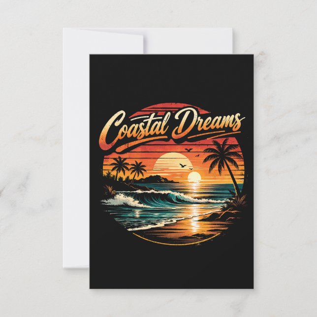 Tarjeta De Agradecimiento Sueños Costeros (Anverso)