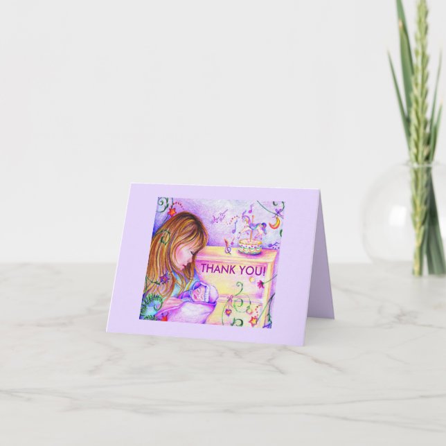 Tarjeta De Agradecimiento Sueños de carrusel Gracias Blank Notecards (Anverso)