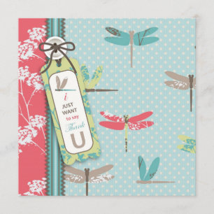 Tarjeta De Agradecimiento Sueños de libélula TY Square