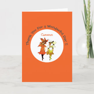 Tarjeta De Agradecimiento Suministros de Fiesta de Flor Caprichosa Trillium
