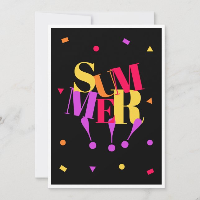 Tarjeta De Agradecimiento Summer  (Anverso)