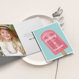 Tarjeta De Agradecimiento Summer Popsicle Kids Fiesta de cumpleaños