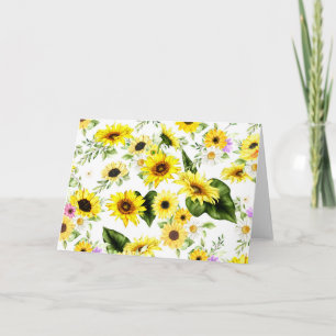 Tarjeta De Agradecimiento Sunflower 7