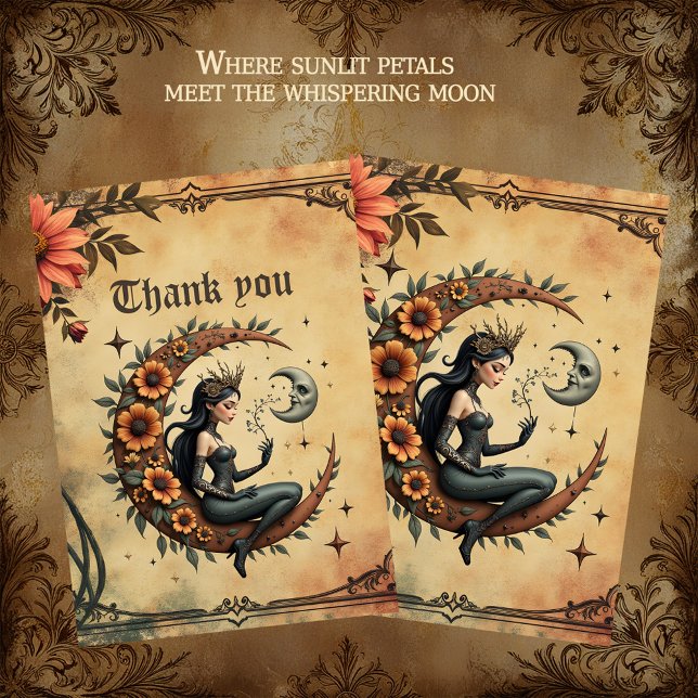 Tarjeta De Agradecimiento Sunflower Crescent Queen  (Subido por el creador)