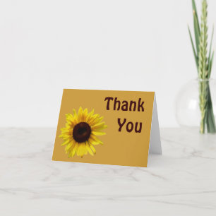 Tarjeta De Agradecimiento Sunflower Thank You Notes