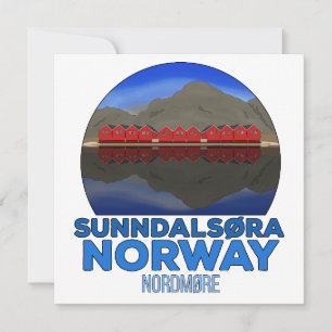 Tarjeta De Agradecimiento Sunndalsøra Nordmøre Noruega