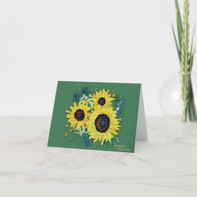 Tarjeta De Agradecimiento "Sunny Day" Thank-you Card (Anverso)