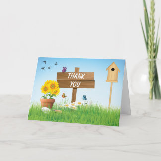 Tarjeta De Agradecimiento Sunny Days Garden Fiesta Gracias