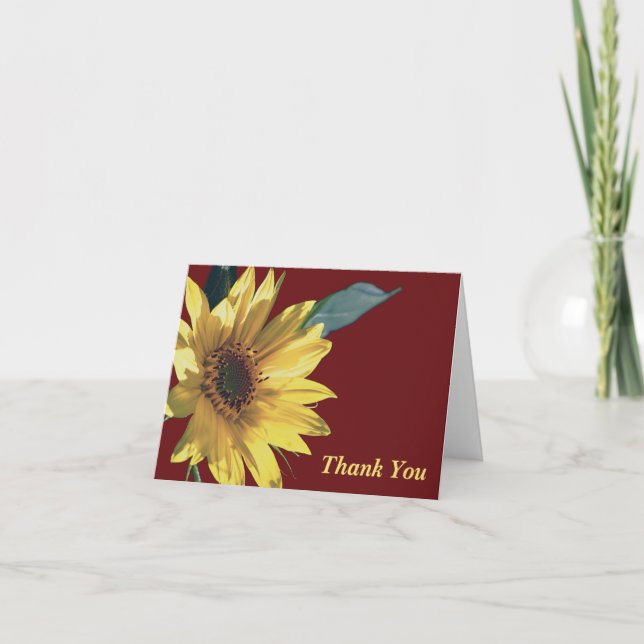 Tarjeta De Agradecimiento Sunny Side Up (Anverso)