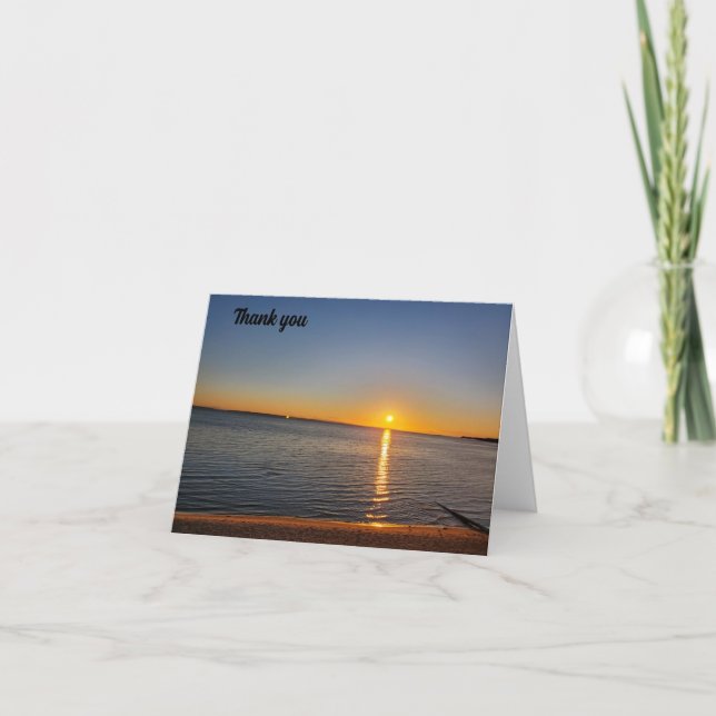 Tarjeta De Agradecimiento Sunrise (Anverso)
