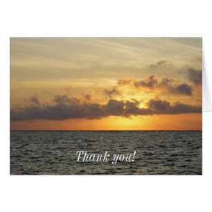 Tarjeta de agradecimiento Sunrise Glory Folly Beac