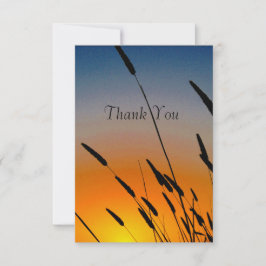Tarjeta De Agradecimiento Sunset