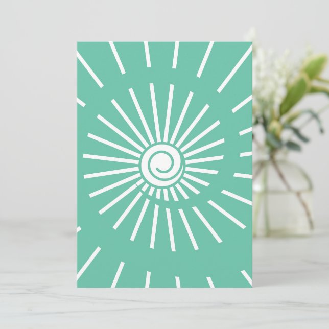 Tarjeta De Agradecimiento Sunshine 12 (Anverso de pie)