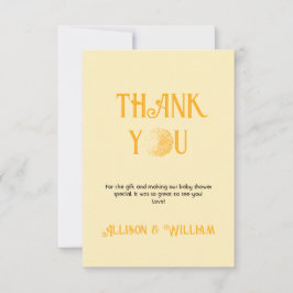 Tarjeta De Agradecimiento Sunshine Baby Shower