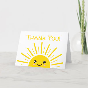 Tarjeta De Agradecimiento Sunshine Gracias