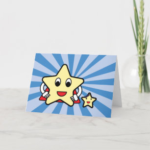 Tarjeta De Agradecimiento Super Estrella del Padre del Día del Padre De Grac