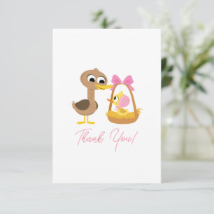 Tarjeta De Agradecimiento Super Simple   5 Little Ducks Chica Baby Shower