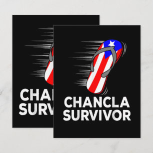 Tarjeta De Agradecimiento Superviviente de chancla