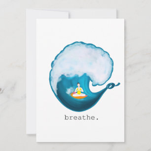 Tarjeta De Agradecimiento surfea la ola de la vida