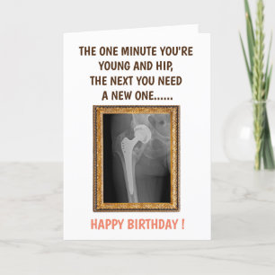 Tarjeta De Agradecimiento SUSTITUCIÓN DE la cadera - Operación de cadera - M