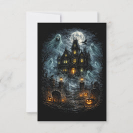 Tarjeta De Agradecimiento Susurros de la Mansión Blackwood