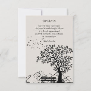 Tarjeta De Agradecimiento Susurros de soledad