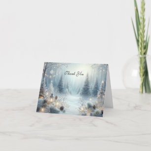 Tarjeta De Agradecimiento Susurros de un Solsticio de Invierno