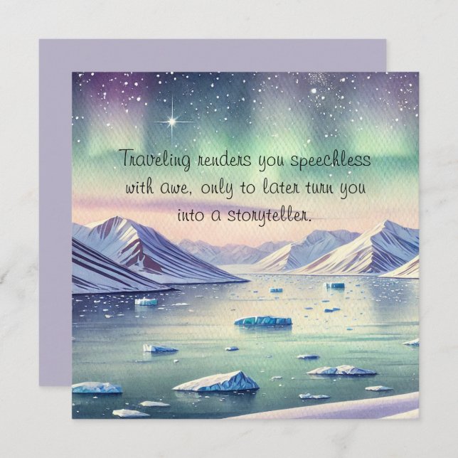 Tarjeta De Agradecimiento Svalbard, Noruega y presupuesto (Anverso / Reverso)